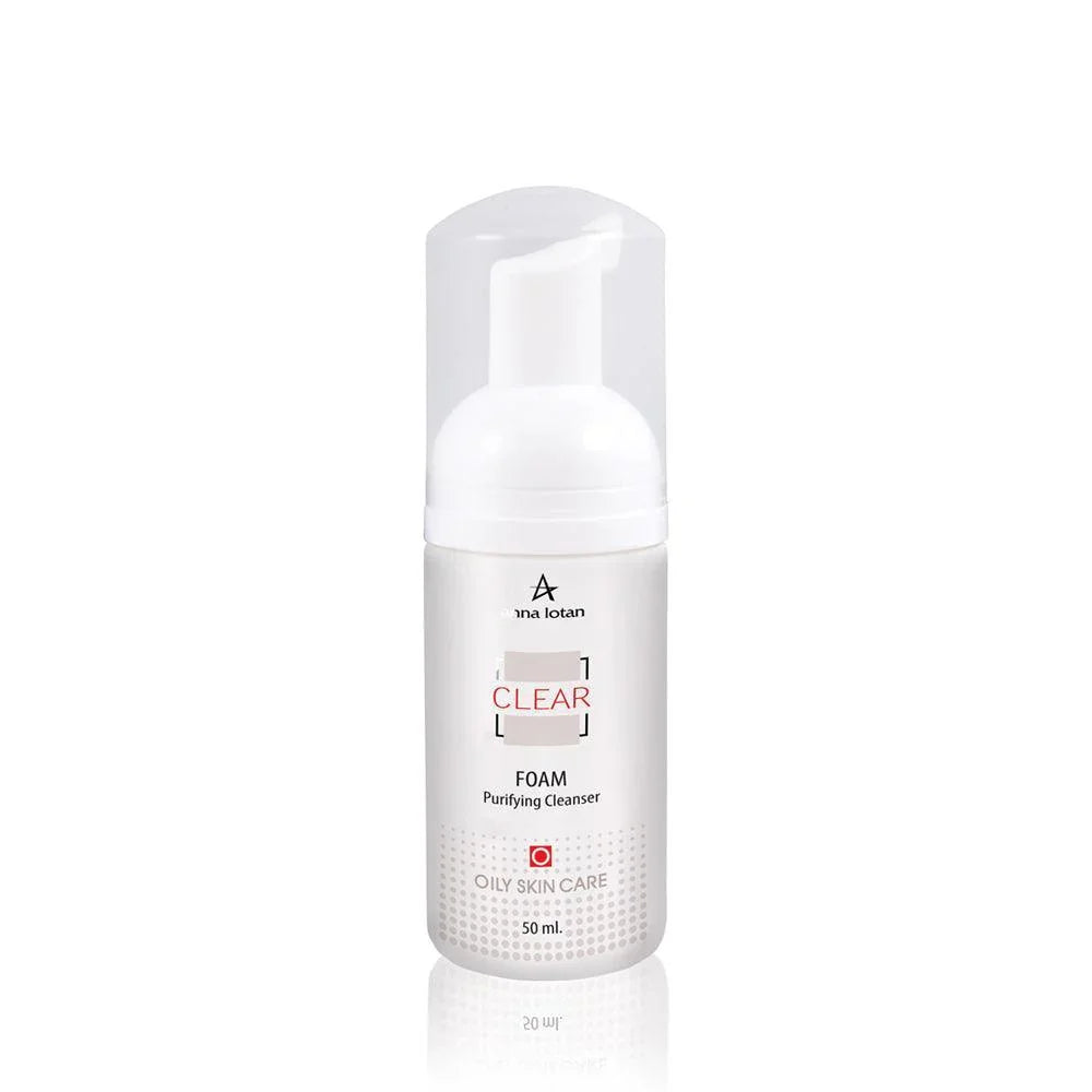 אנה לוטן Clear קצף ניקוי (Foam Cleanser) אוורירי לניקוי יסודי וחיטוי עור שמן ובעייתי המועשר בשמן עץ התה ואלוורה 125 מ"ל