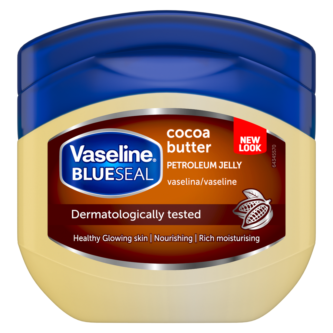 Vaseline | וזלין - Blue Seal | חמאת קקאו - פטרוליום ג'לי להזנה עמוקה וזוהר (100 מ"ל)
