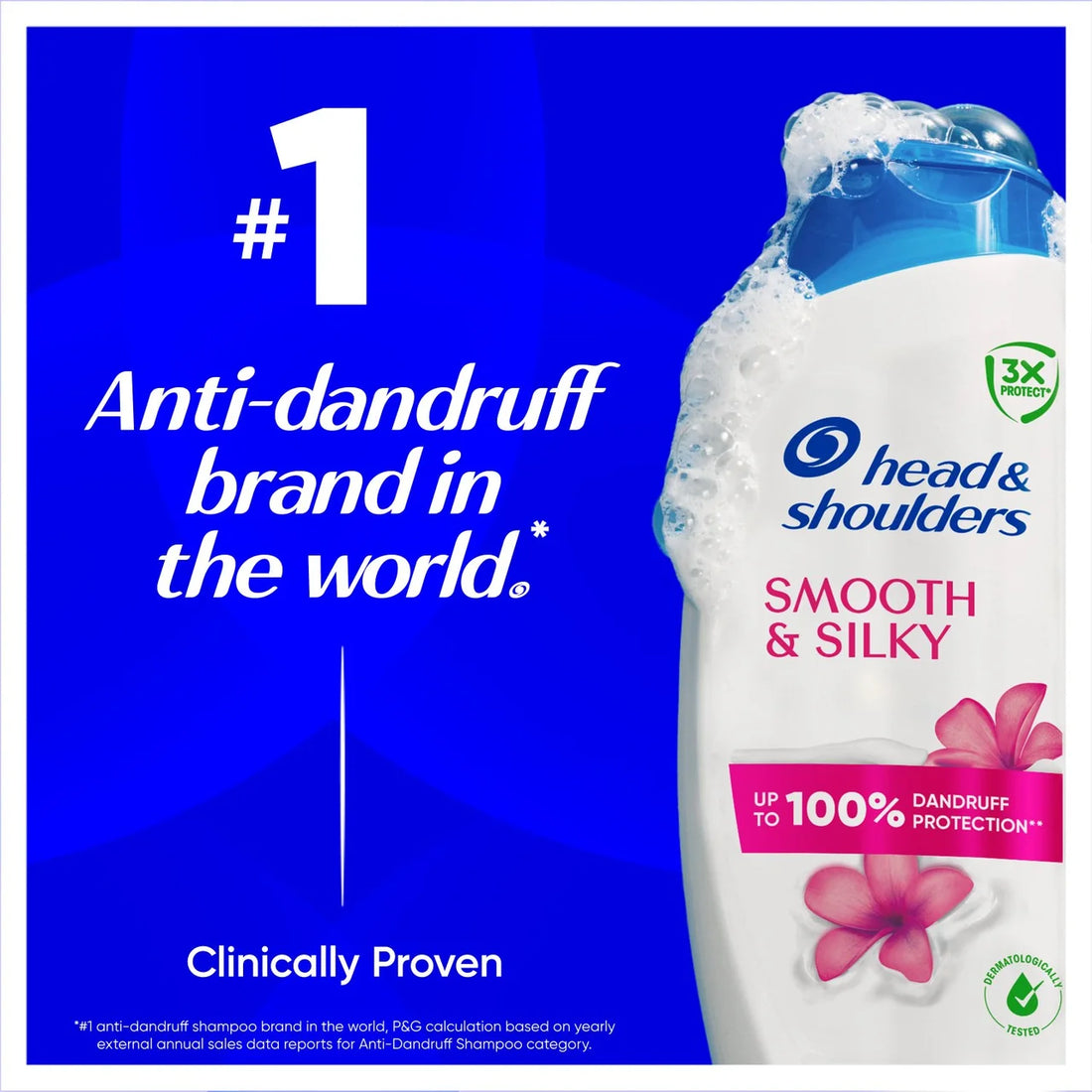 שמפו הד אנד שולדרס Smooth & Silky לשיער רך כמשי למניעת קשקשים ושליטה בקרזול 625 מ"ל Head & Shoulders