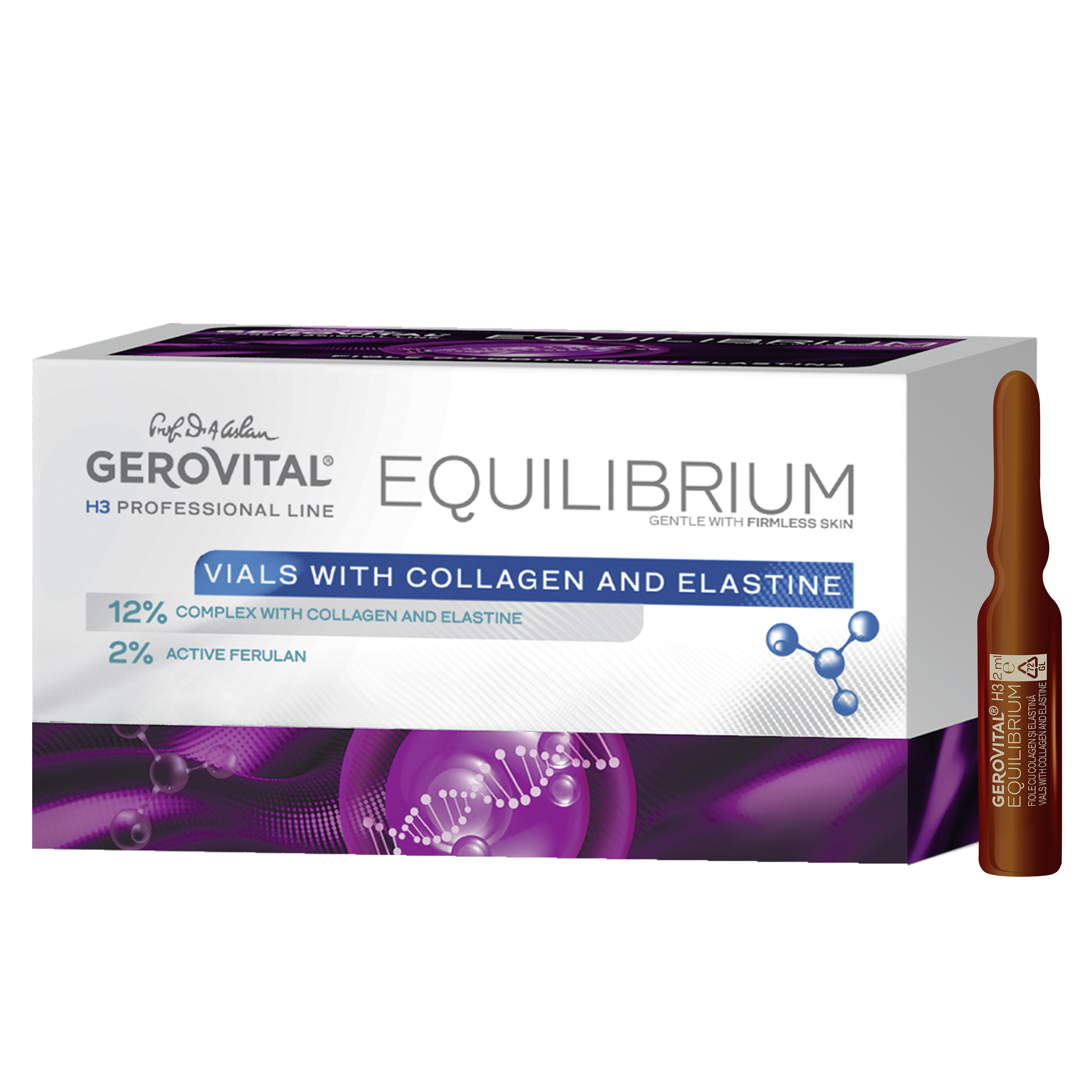 COLLAGEN & ELASTIN 12% - אמפולת ריכוז גבוה לשיקום מוצקות וגמישות העור | עדה לזורגן