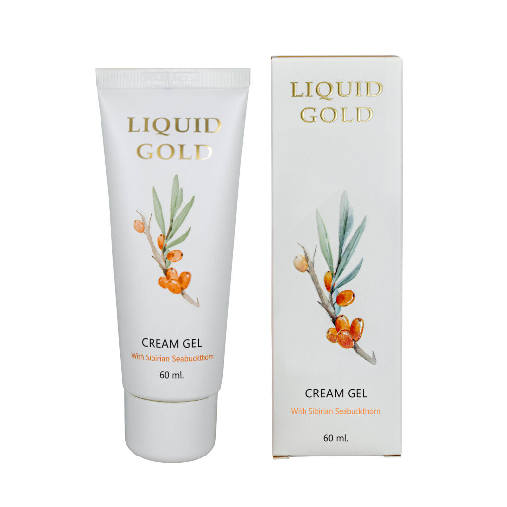 אנה לוטן Liquid Gold קרם ג'ל (Cream Gel) במרקם קליל המועשר בשמן אובליפיחה להזנה וזוהר מיידי 60 מ"ל