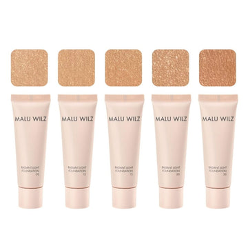 Malu Wilz Radiant Light Foundation professional long-lasting dewy foundation with blue light protection and natural ingredients