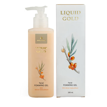אנה לוטן Liquid Gold ג'ל ניקוי מקציף (Facial Foaming Gel) המועשר בשמן אובליפיחה לניקוי יסודי ורענן 200 מ"ל