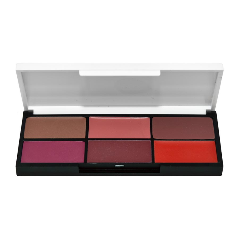 LIPSTICK PALETTE - פלטת 6 גווני שפתון במרקם לחותי עשיר (3 שילובים לבחירה) | עדה לזורגן