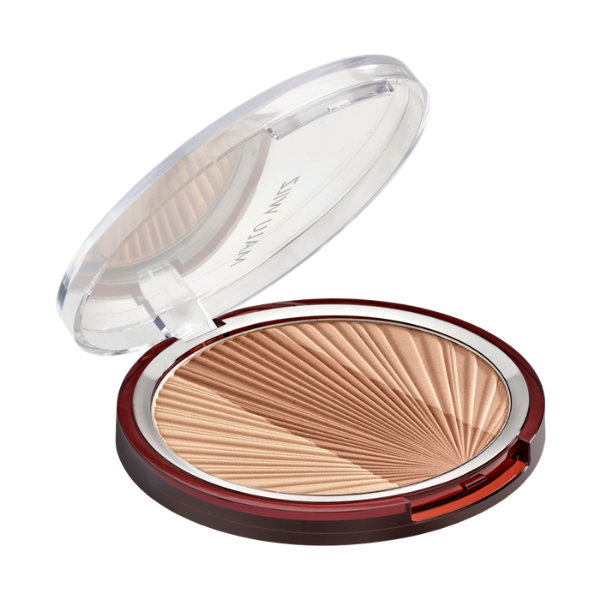 Malu Wilz Sun Kissed Bronzing Powder professional 3-shade palette for sculpting and sun-kissed glow