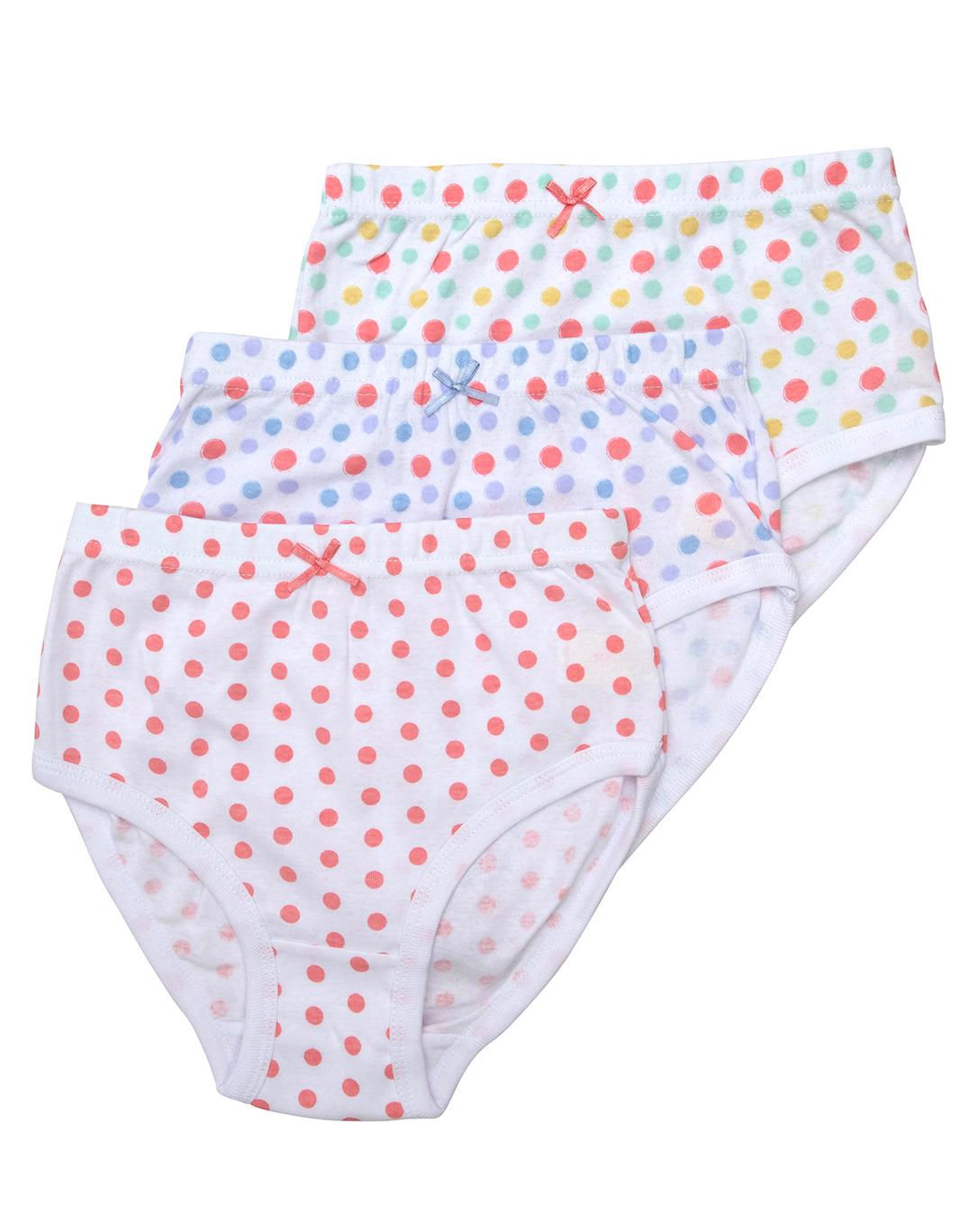 תחתוני בנות 100% כותנה - 3 במארז.