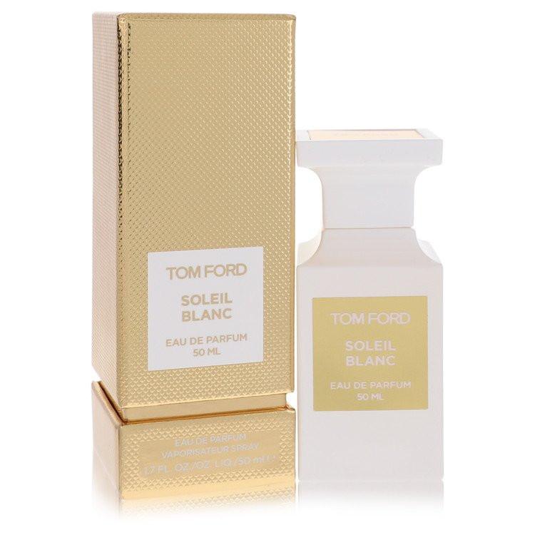 בושם Soleil Blanc מבית Tom Ford מקולקציית Private Blend - אדל פארפם יוניסקס יוקרתי המשלב קוקוס חלבי, פיסטוק ופרחים לבנים בבקבוק לבן אצילי.