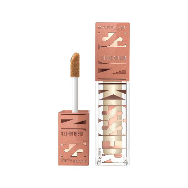 היילייטר נוזלי מייבלין סאן קיסר Sunkisser Liquid Highlighter למראה זוהר ושזוף עמיד עד 12 שעות