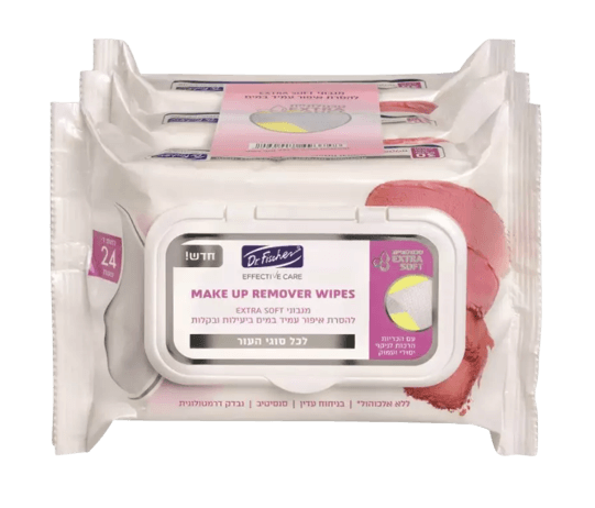 מגבוני EXTRA SOFT להסרת איפור עמיד במים - 90 יחידות