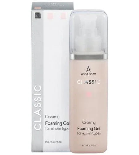 אנה לוטן Classic ג'ל ניקוי מקציף עדין וקטיפתי לעור רגיל עד יבש המועשר באלוורה וויטמין E נפח 200 מ"ל