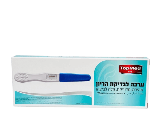TOPMED ערכת בדיקת הריון מהירה ומדויקת - 1 יחידה