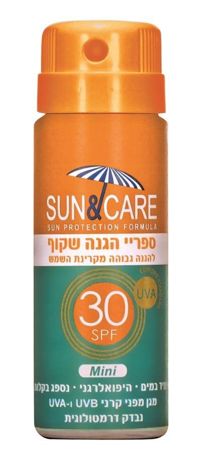 בושם ספריי הגנה שקוף SUN&CARE 200 מ"ל - עמיד במים |  מבית SUN&CARE | SUN&CARE - מקורי ב-Cosmetix