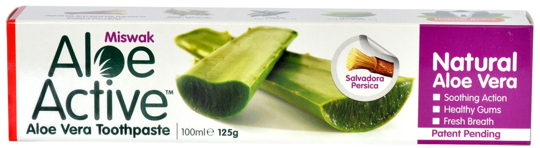 משחת שיניים טבעית עם ג'ל אלוורה - Aloe Active™ - 100 מ"ל