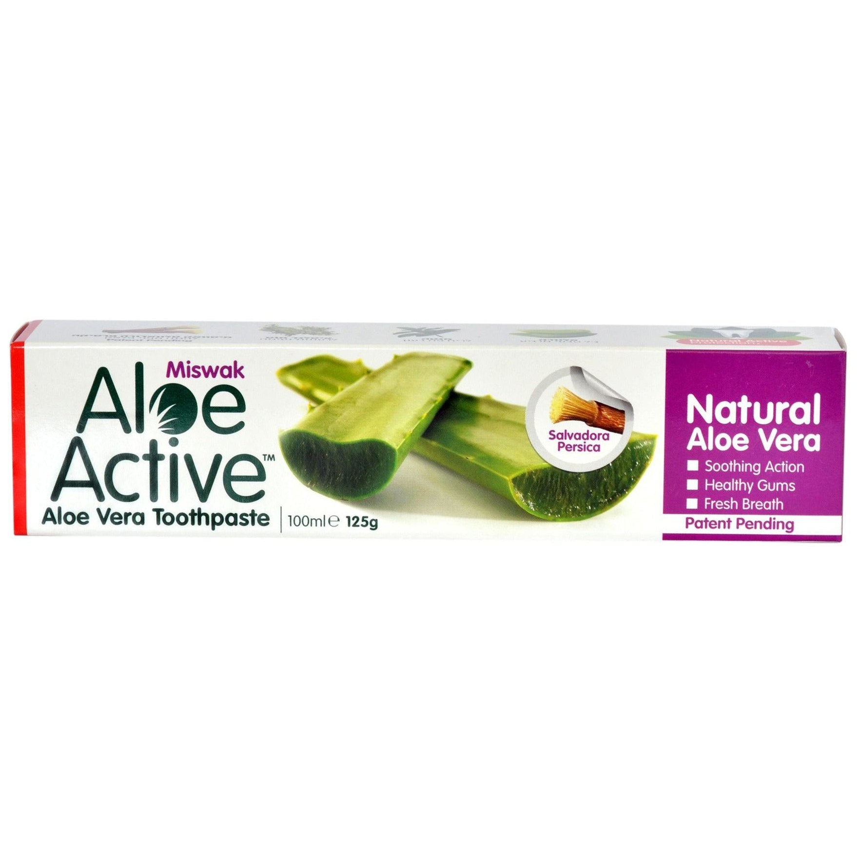 משחת שיניים טבעית עם ג'ל אלוורה - Aloe Active™ - 100 מ"ל | Aloe Active | אלו אקטיב.