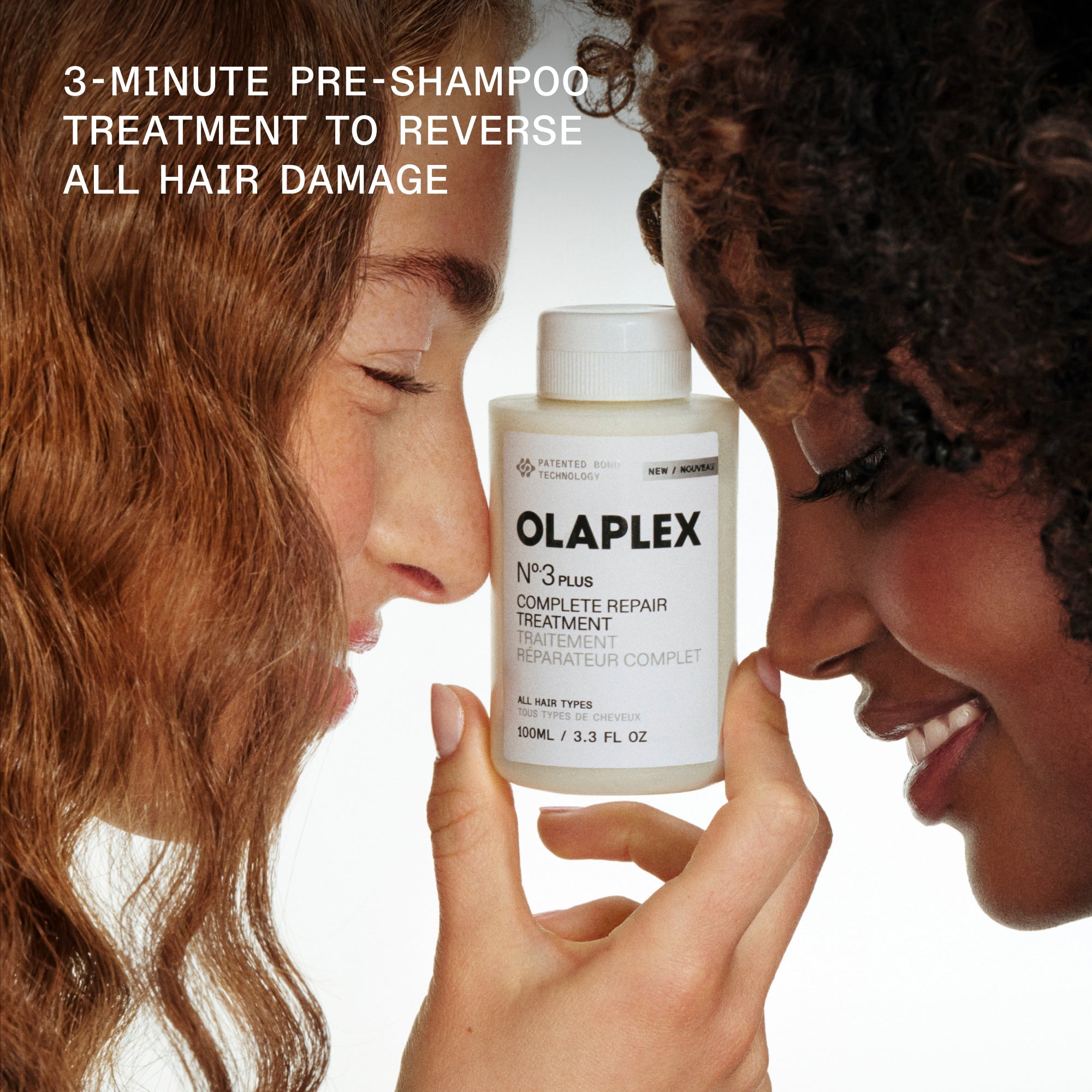 OLAPLEX Nº.3PLUS | אולפלקס מספר 3 פלוס טיפול שיקום מוגבר מרוכז ב-3 דקות בלבד לפני השמפו לשיער רך וחזק פי 3 (100 מ"ל)