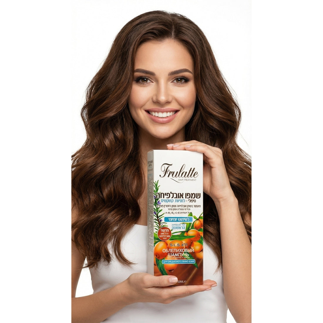 שמפו נגד קשקשים פרולטה Frulatte מועשר בשמן אובליפיחה, רוזמרין והממליס למניעת קשקשים והרגעת הקרקפת 500 מ"ל