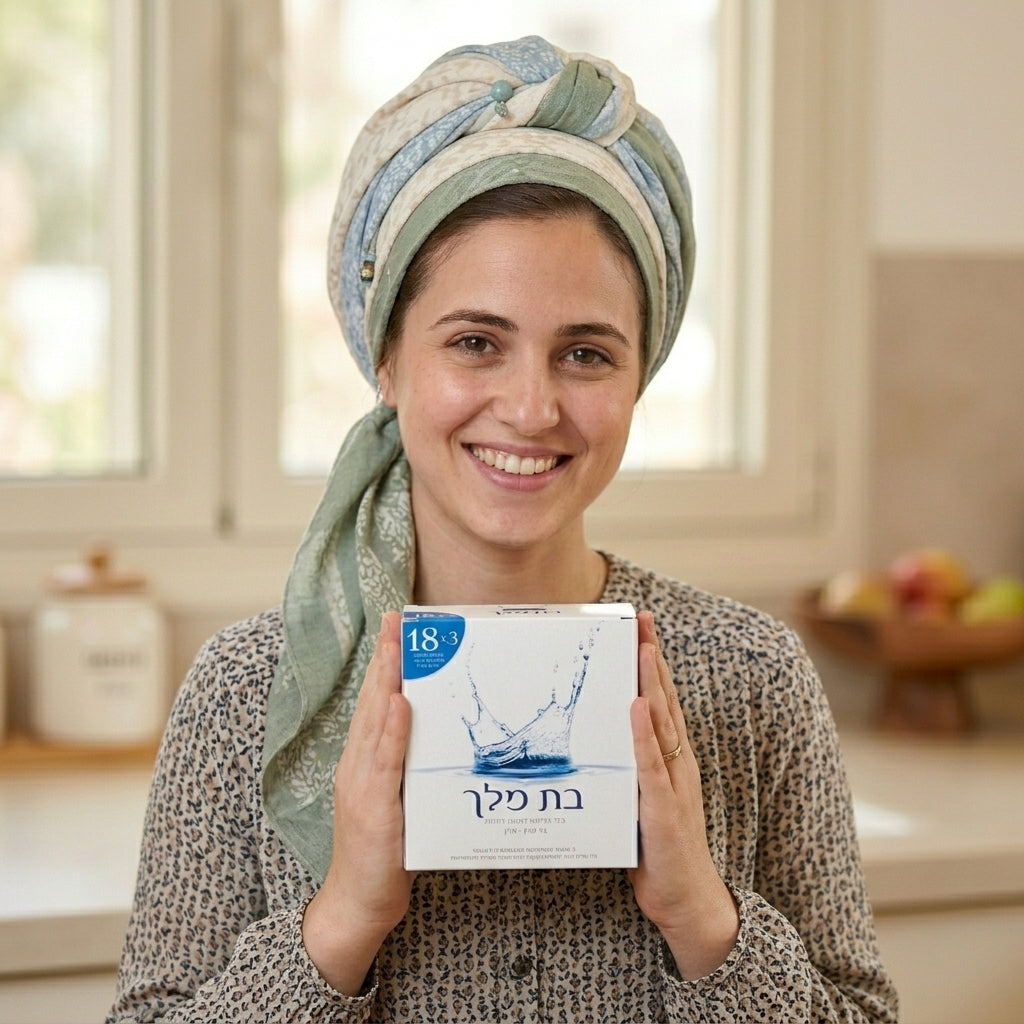 בת מלך | עדי בדיקה בדי טהרה 100% כותנה רכה ואנטי-אלרגנית ל-7 נקיים והפסק טהרה אריזת חיסכון (54 יחידות)
