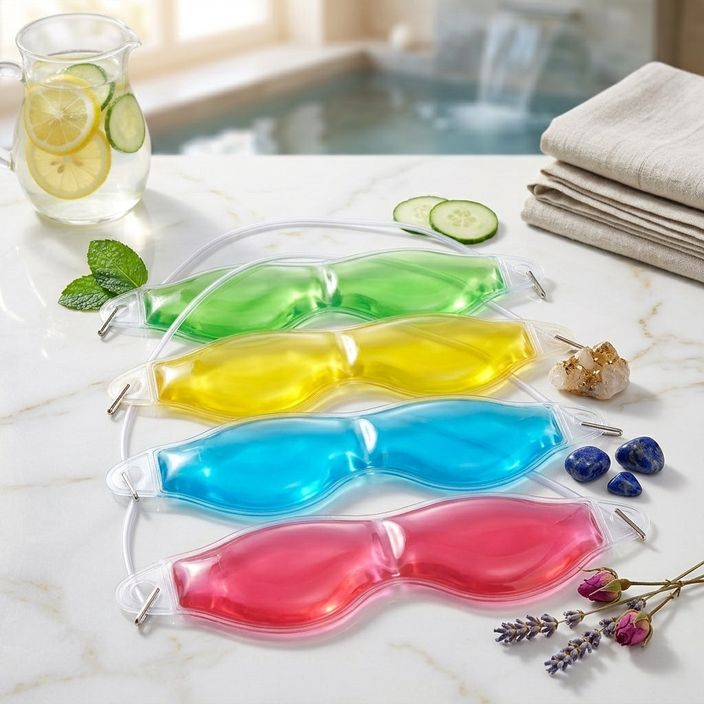 מסכת ג'ל טיפולית לעיניים תרמו-קריוגנית COOLING EYE MASK | להקלה על עייפות, מיגרנות וכהויות סביב העין
