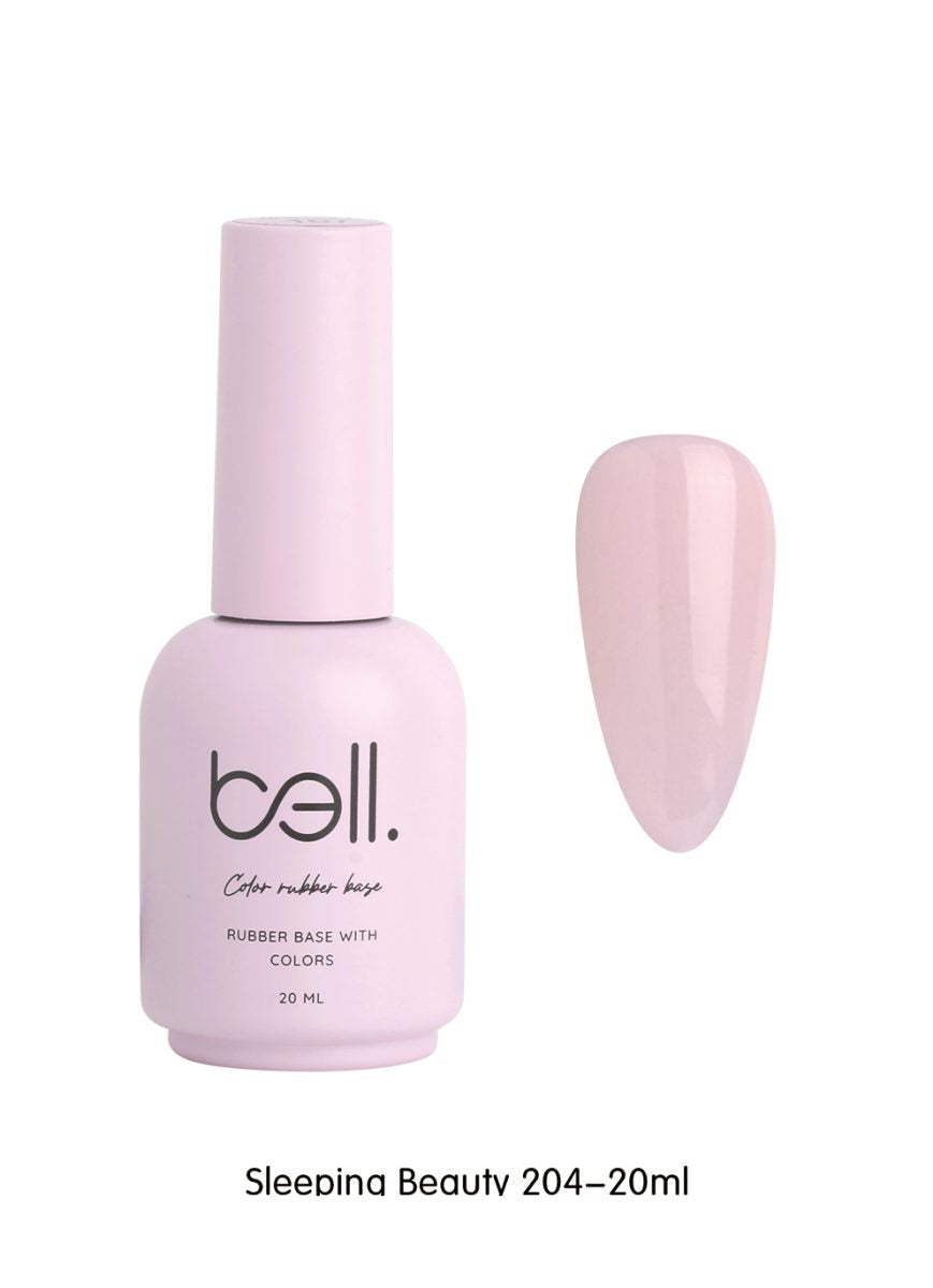 לק ג'ל מקצועי Bell בל 20 מ"ל גוון 204 - bell גוון 204 20 מ"ל Sleeping Beauty בל