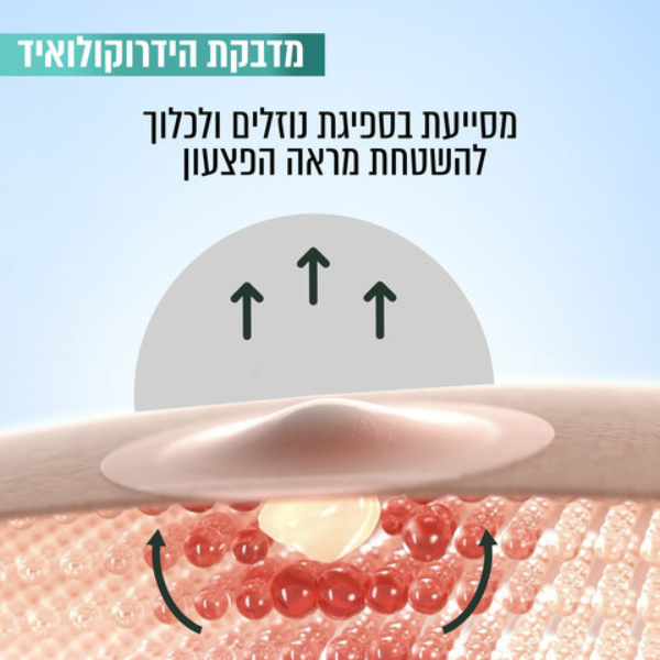 מדבקות פצעונים שקופות גרנייה פיור אקטיב 22 יחידות לטיפול ממוקד ב-8 שעות בטכנולוגיית הידרוקולואיד