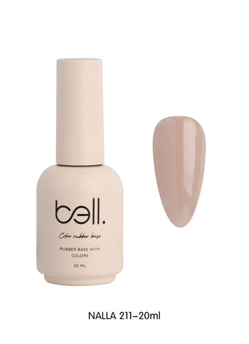 לק ג'ל מקצועי Bell בל 20 מ"ל גוון 211 - bell גוון 211 20 מ"ל NALLA בל