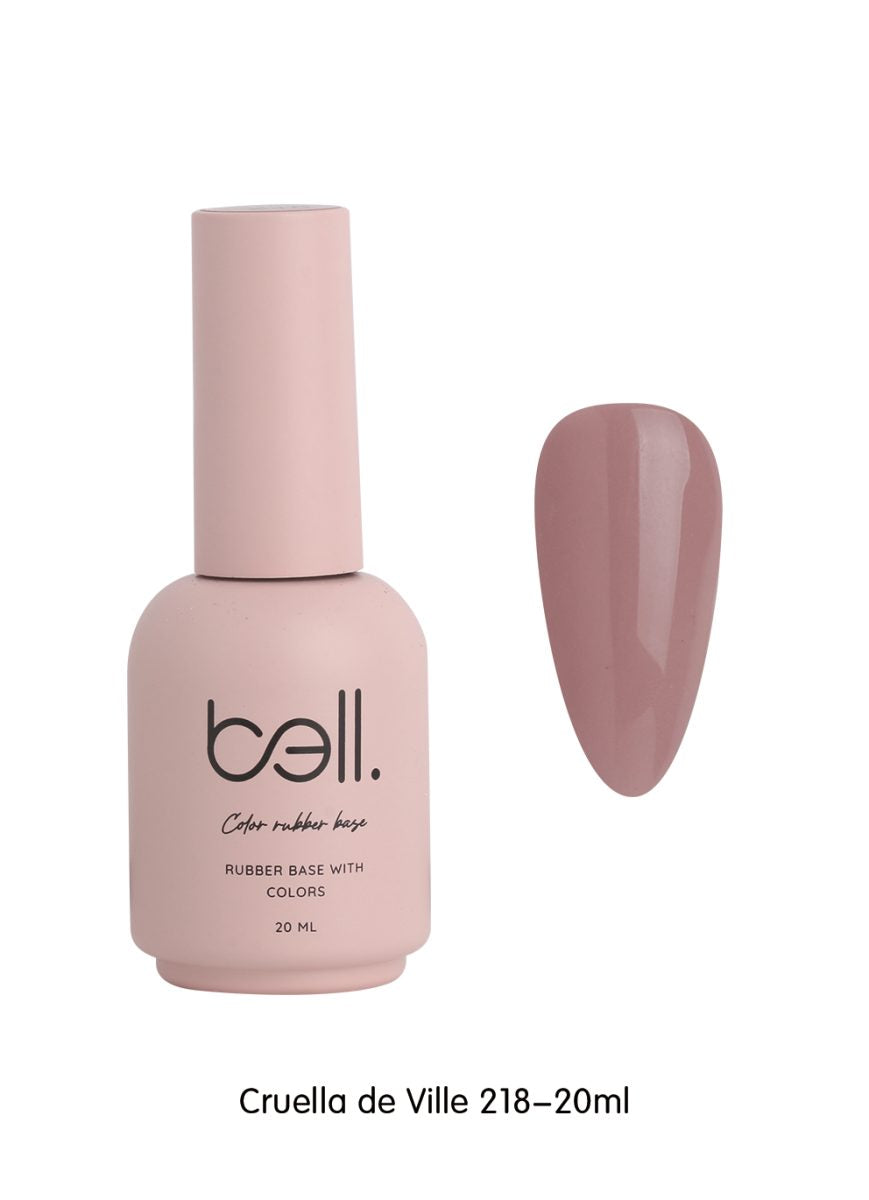 לק ג'ל מקצועי Bell בל 20 מ"ל גוון 218 - bell גוון 218 20 מ"ל Cruella de Ville בל