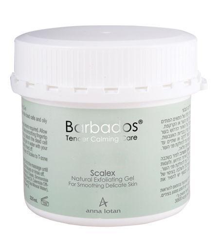 אנה לוטן Barbados סקאלקס ג'ל פילינג טבעי (Scalex Natural Exfoliating Gel) להסרת קשקשת וסבוריאה מהפנים והקרקפת באריזה מקצועית 225 מ"ל