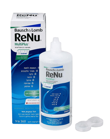 תמיסה רב תכליתית לעדשות מגע - 120 מ"ל | בוש ולום | Bausch & Lomb רניו | Re.