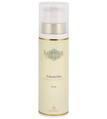 אנה לוטן Liquid Gold קרם ג'ל (Cream Gel) במרקם קליל המועשר באובליפיחה להזנה וזוהר באריזה מקצועית 250 מ"ל