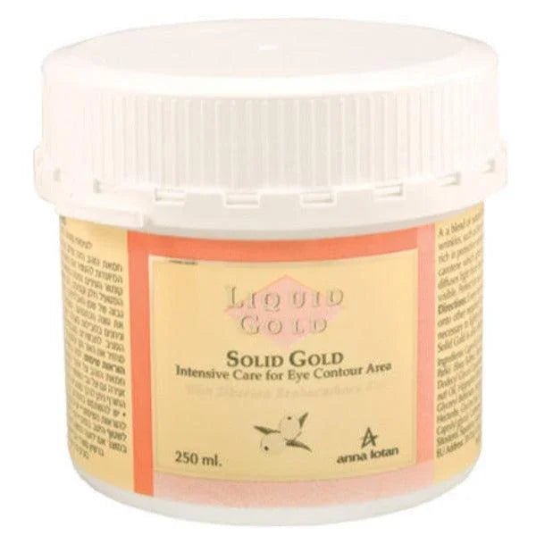 אנה לוטן Liquid Gold סוליד גולד (Solid Gold) באלם מרוכז להזנה ושיקום אזור העיניים והשפתיים באריזה מקצועית 250 מ"ל
