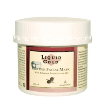 אנה לוטן Liquid Gold מסיכת פנים זהובה (Golden Facial Mask) להזנה אינטנסיבית וזוהר מיידי לעור בוגר ויבש באריזה מקצועית 250 מ"ל