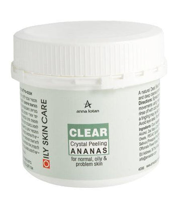 אנה לוטן Clear פילינג קריסטלי אננס (Crystal Peeling Ananas) לחידוש וליטוש מרקם העור באריזה מקצועית 250 מ"ל