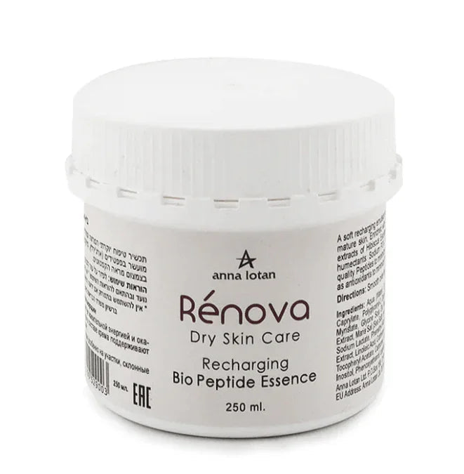 אנה לוטן Renova ביו-אסנס (Bio-Essence) תמצית הזנה ושיקום אינטנסיבית לעור יבש מאוד ובוגר באריזה מקצועית 250 מ"ל