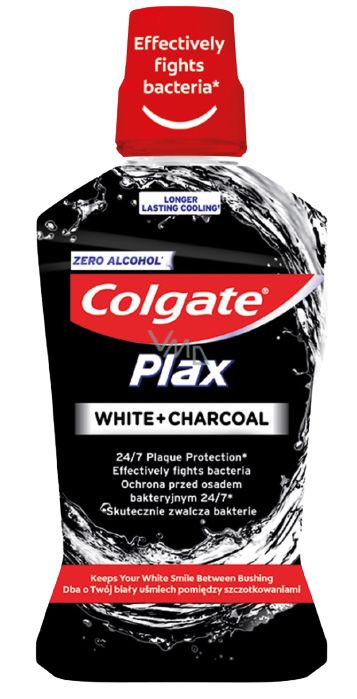 מי פה פחם פעיל קולגייט 500 מ"ל - רעננות והלבנה