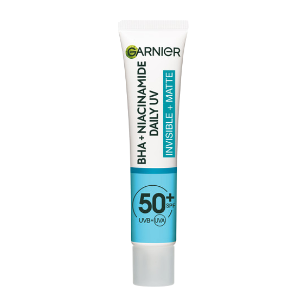 תחליב הגנה יומי גרנייה Pure Active SPF50+ לעור שמן ובעייתי המכיל חומצה סליצילית וניאצינמיד למראה מאט