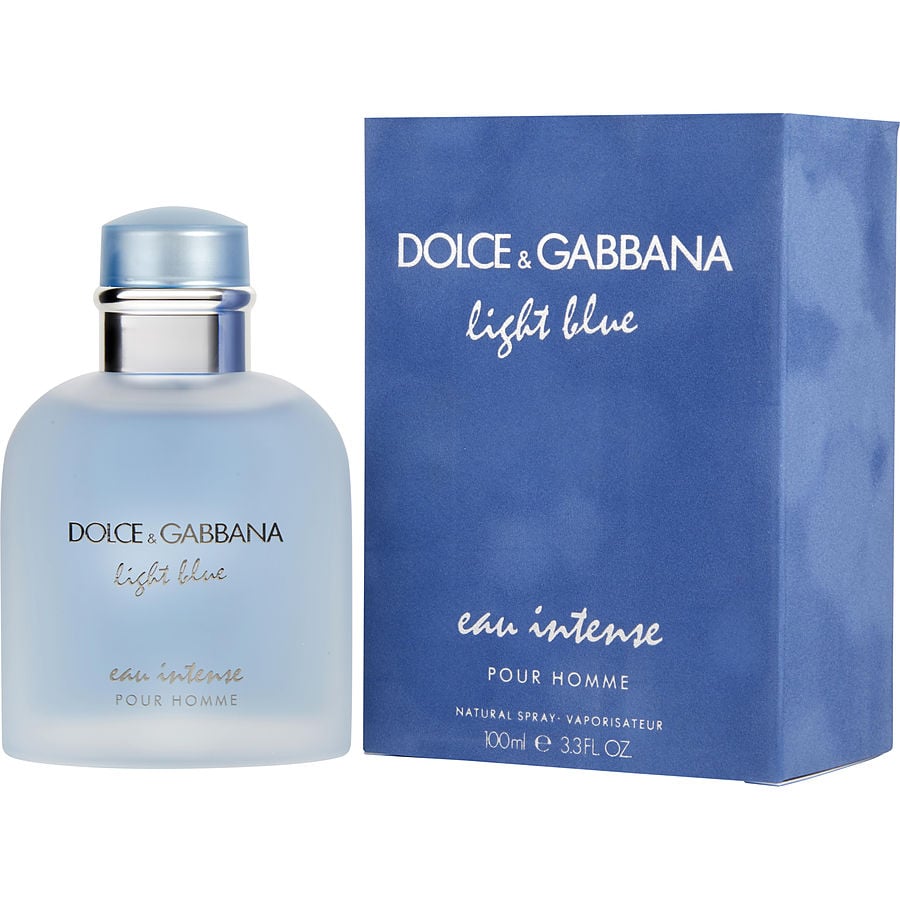 Dolce & Gabbana Light Blue Eau Intense דולצה וגבנה לייט בלו אינטנס לגבר Eau de Parfum Spray ♕ מוצר מקורי