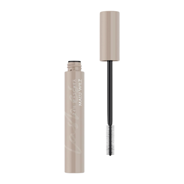 Malu Wilz 24H Mascara professional long-lasting smudge-proof black mascara with flexible rubber brush