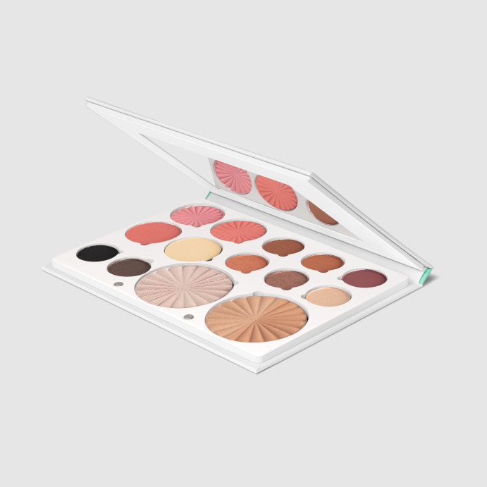 פלטת 'סאסי' של עופרה: גוונים חמים וזוהרים ליצירת מראה איפור מושלם וחושני.