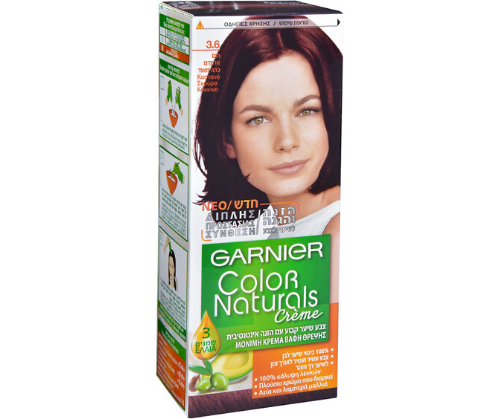 צבע קבוע לשיער 3.6 חום אדמדם כהה מאוד - מותג מזין | גרנייה | Garnier.