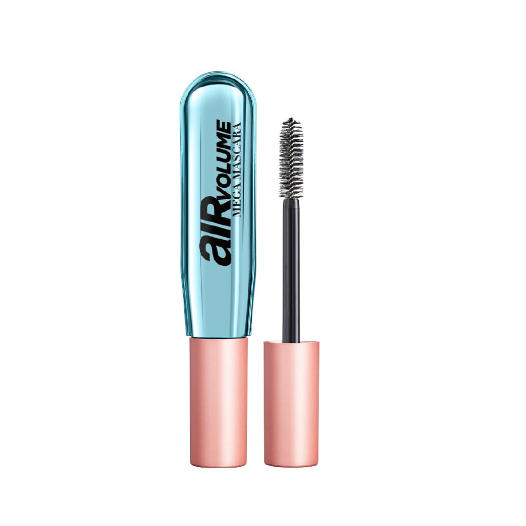 מסקרה לוריאל פריז Mega Volume Air Waterproof עמידה במים לנפח עוצמתי פי 10 ותחושה קלילה כאוויר
