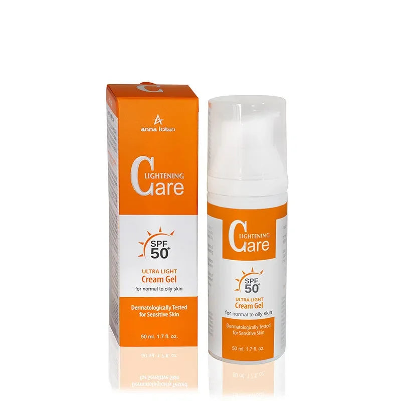 אנה לוטן C-White אולטרה לייט קרם ג'ל הגנה SPF50 להבהרה והגנה מקסימלית 50 מ"ל