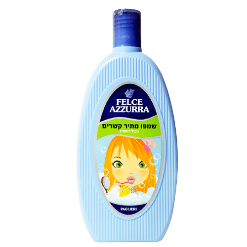 פלצה אזורה שמפו מתיר קשרים לילדים עם רוזמרין וקמומיל