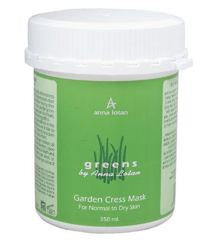 אנה לוטן Greens מסיכת נבטי הסגר (Garden Cress Mask) מזינה ומרגיעה עם חמאת שיאה וחלמית באריזה מקצועית 350 מ"ל