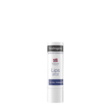 שפתון לחות והגנה ניטרוג'ינה SPF 20 לשפתיים יבשות וסדוקות עם הנוסחה הנורבגית Neutrogena Lip Moisturizer