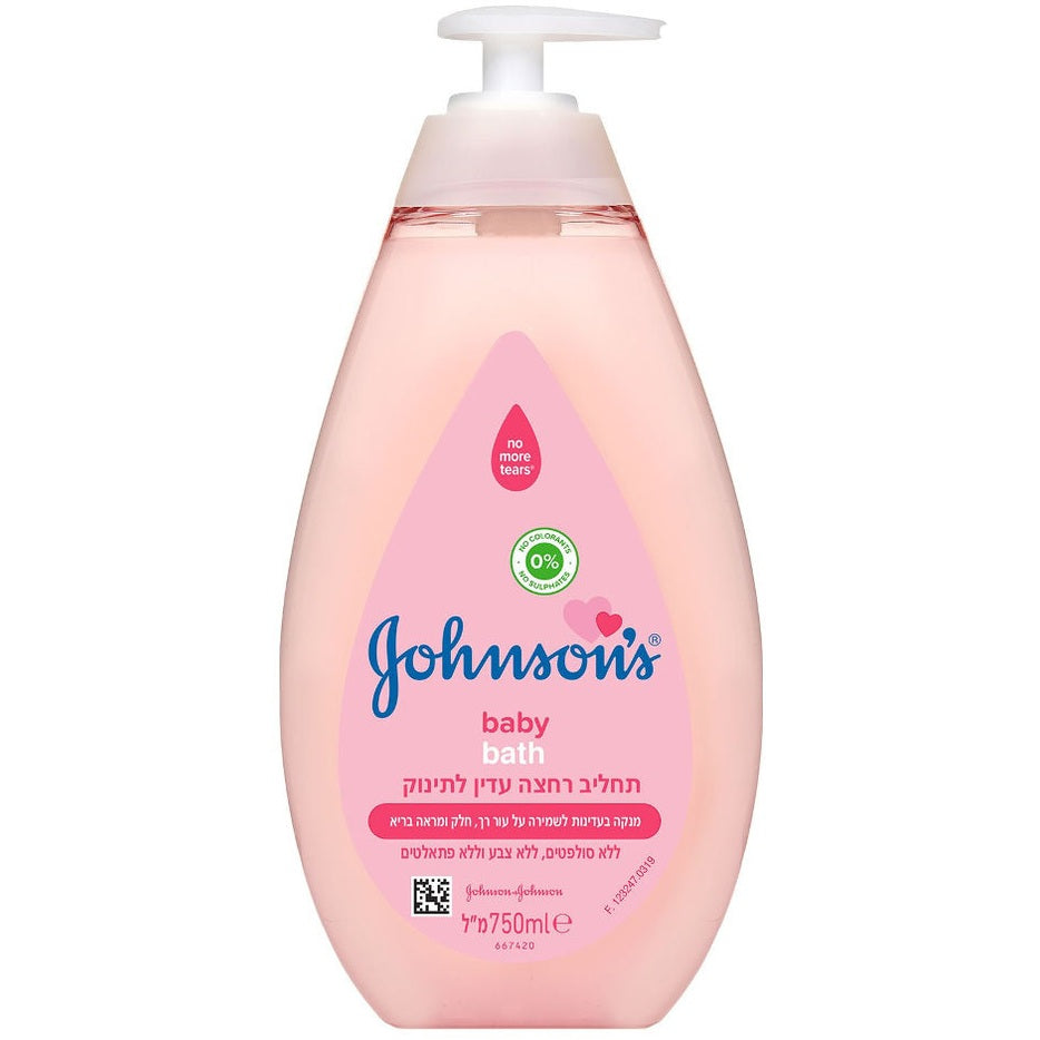 ג'ונסון בייבי אל סבון עדין לרחצה ללא דמעות 750 מ"ל לתינוקות