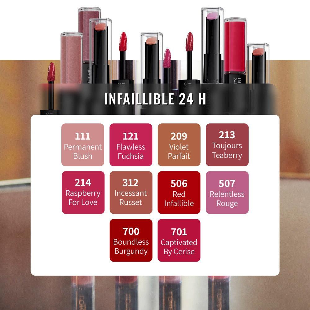 L'Oréal Paris Infaillible 24H Lipstick | שפתון דו-שלבי עמיד עד 24 שעות למראה עוצמתי