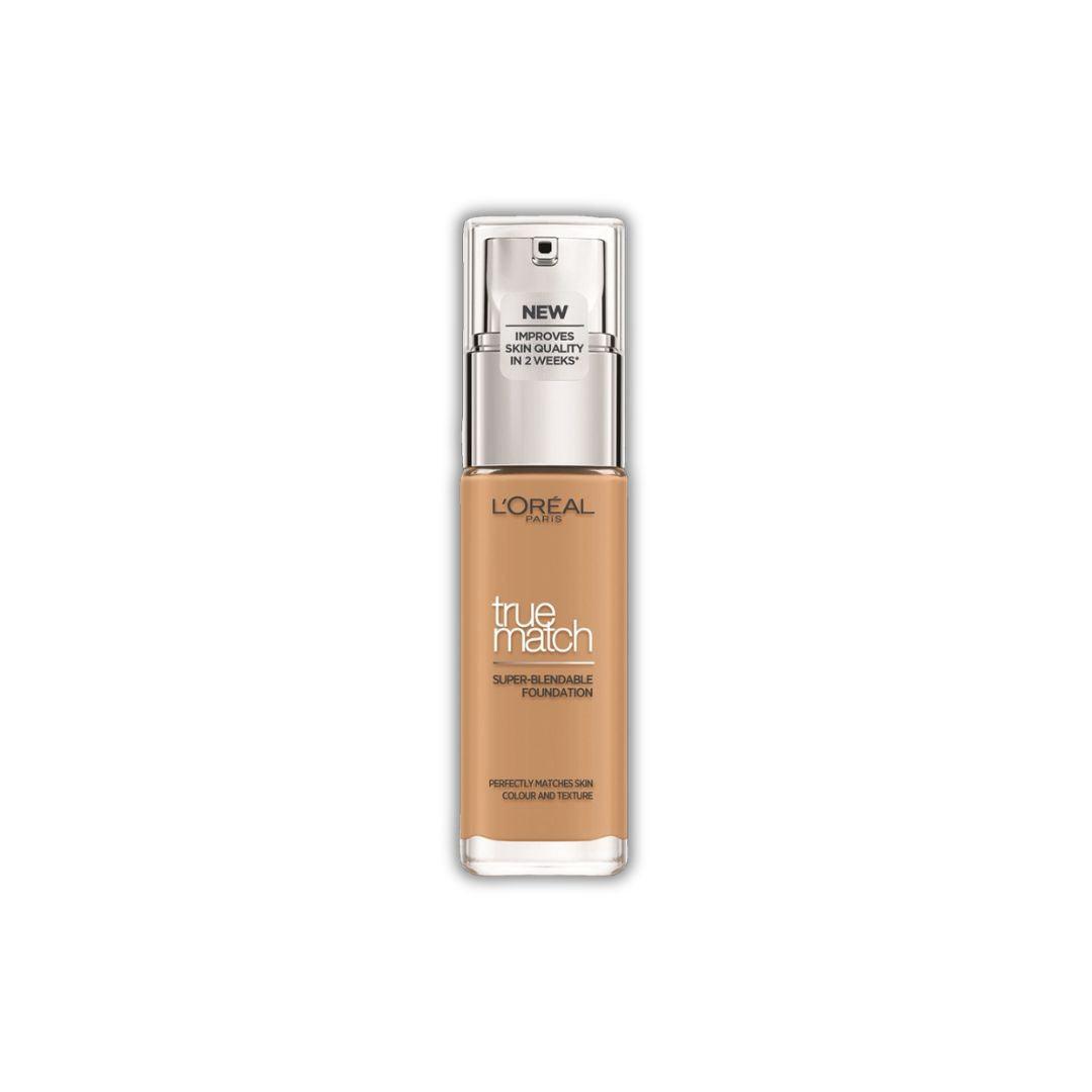 L'Oreal Paris True Match Foundation – מייקאפ למראה טבעי והתאמה מושלמת לגוון העור | 30 מ"ל