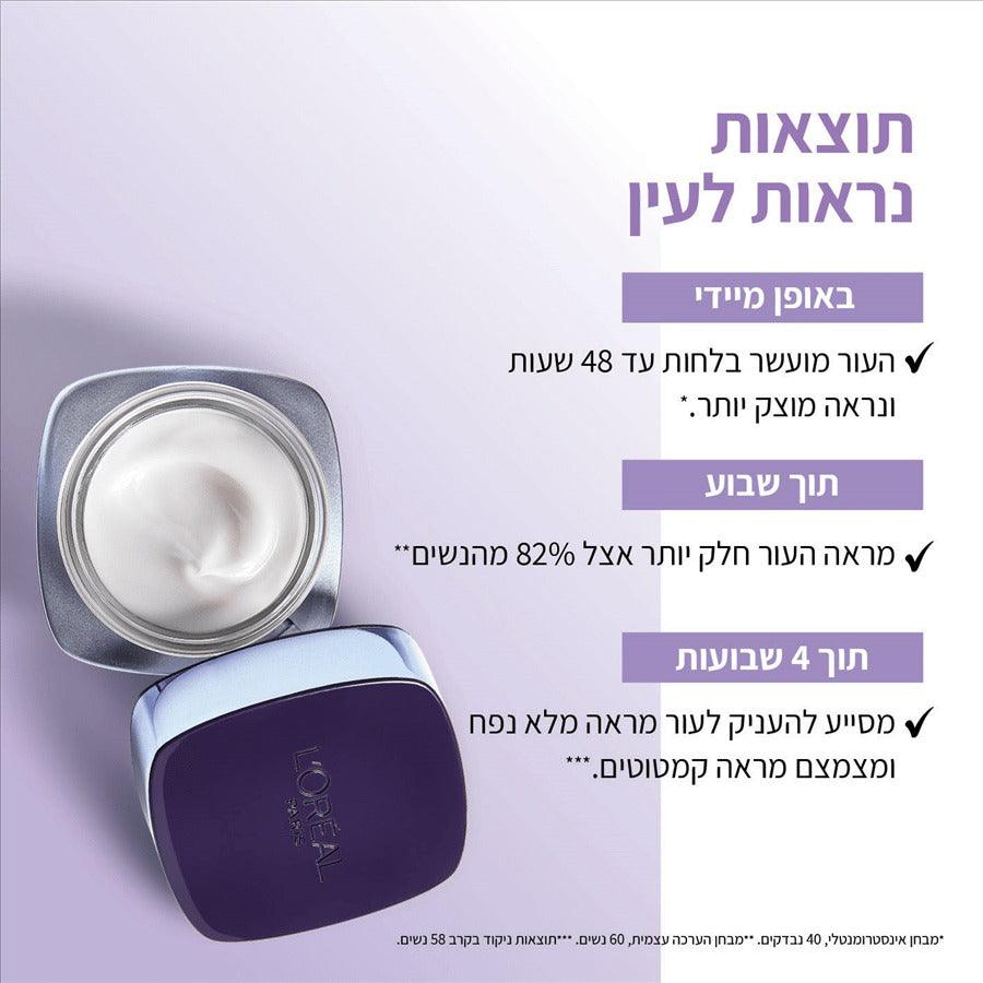 L'Oréal Paris Revitalift Filler Night | קרם לילה למילוי קמטים והשבת נפח לעור
