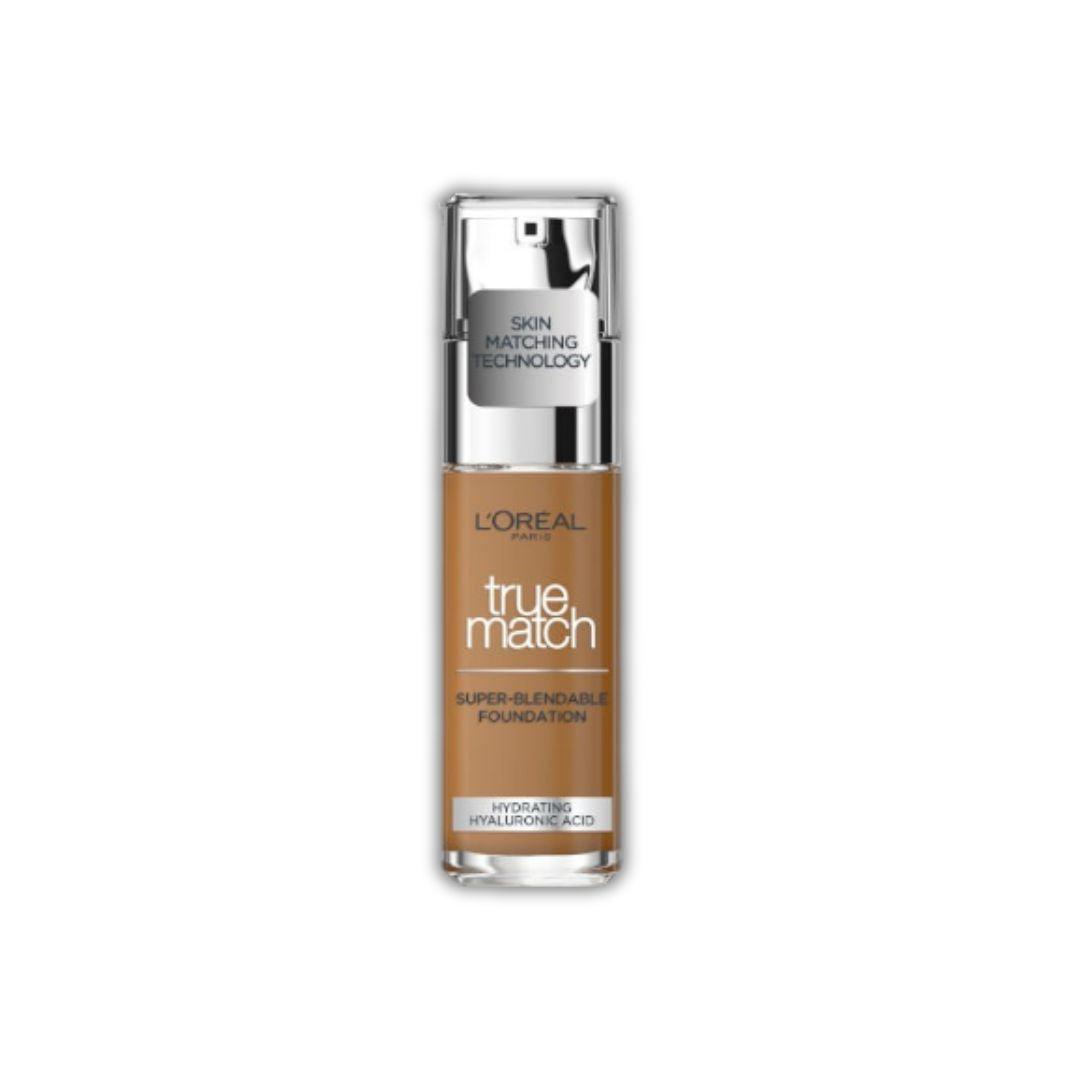 L'Oreal Paris True Match Foundation – מייקאפ למראה טבעי והתאמה מושלמת לגוון העור | 30 מ"ל