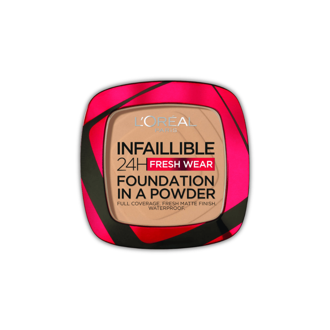 L'Oréal Paris Infaillible 24H Fresh Wear Powder | פודרה מייקאפ עמידה לכיסוי מלא